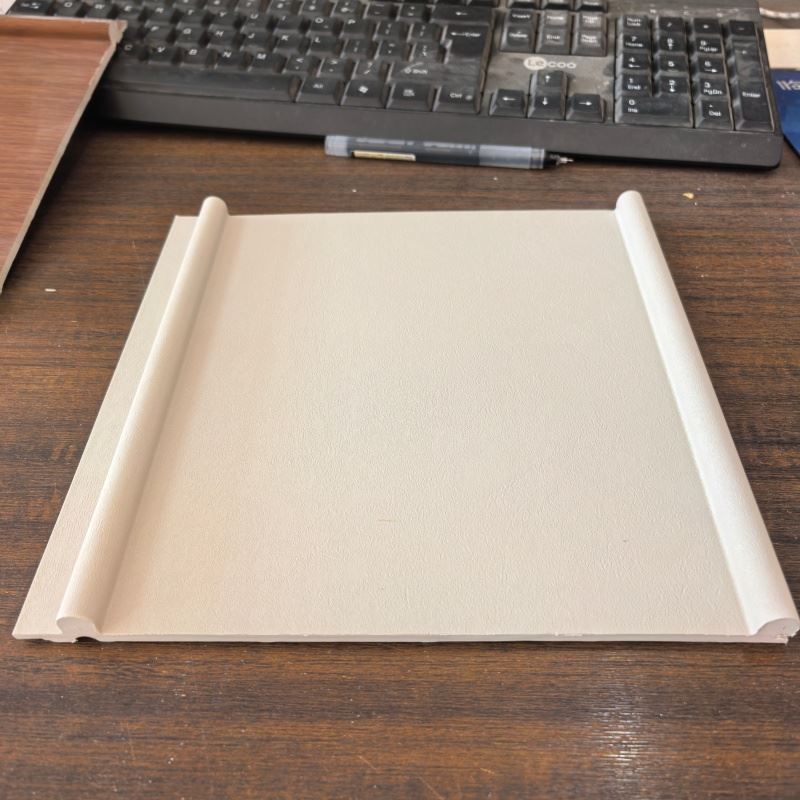 Interior Decoration WPC Wall Panel, Grooved Double Round Edge Wall Cladding